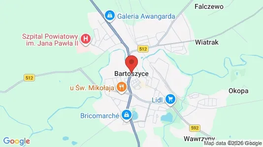 Liikekiinteistöt Vuokrattavana i Bartoszycki - Kuva Google Street Viewstä
