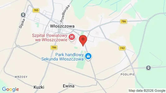 Lokaler til leje i Włoszczowski - Foto fra Google Street View