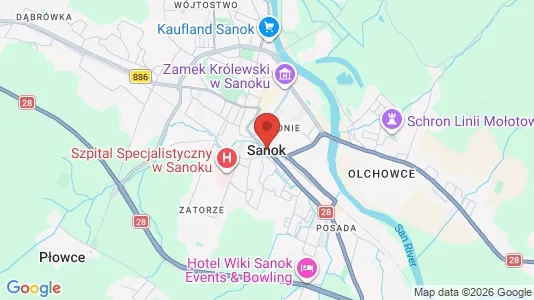 Lokaler til leie i Sanocki – Bilde fra Google Street View