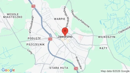 Lokaler til leje i Jaworzno - kort over placeringen