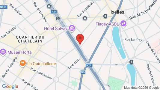 Office spaces for rent i Brussels Elsene - kort over placeringen