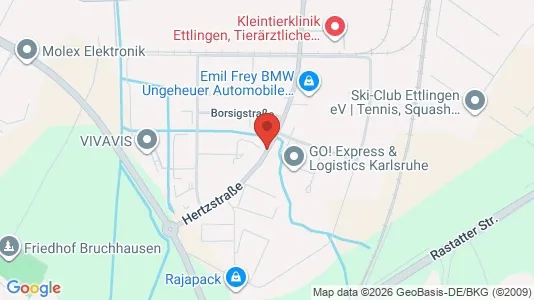 Office spaces for rent i Karlsruhe - kort over placeringen