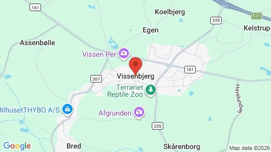 Kaupat Vuokrattavana i Vissenbjerg - Kuva Google Street Viewstä