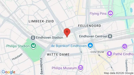 Commercial properties for rent i Eindhoven - kort over placeringen