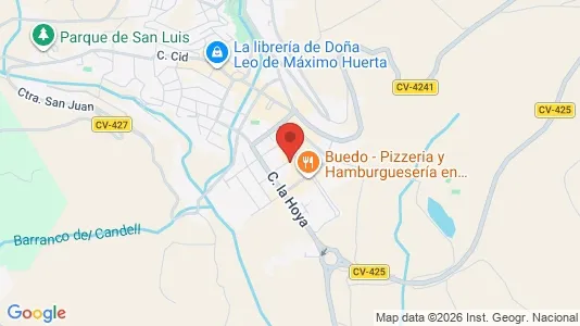 Gewerbeflächen zur Miete i Buñol – Foto von Google Street View