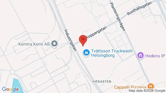 Verkstedhaller til leie i Helsingborg – Bilde fra Google Street View