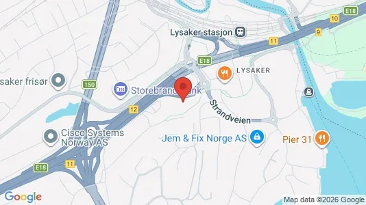 Kontorlokaler til leje i Bærum - Foto fra Google Street View