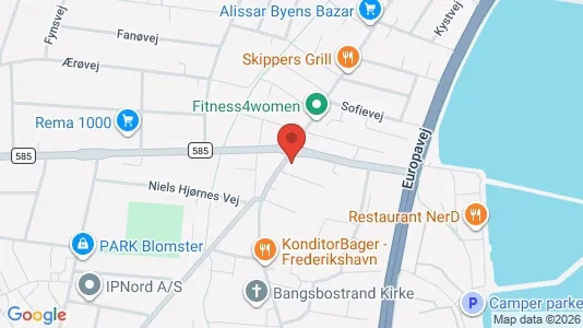 Toimistotilat Vuokrattavana i Frederikshavn - Kuva Google Street Viewstä