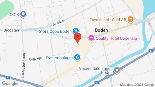 Liikekiinteistöt Vuokrattavana i Boden - Kuva Google Street Viewstä