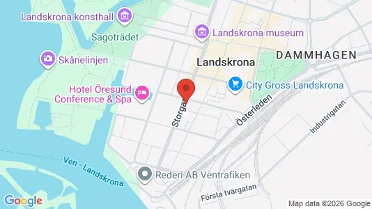 Företagslokaler för uthyrning i Landskrona – Foto från Google Street View