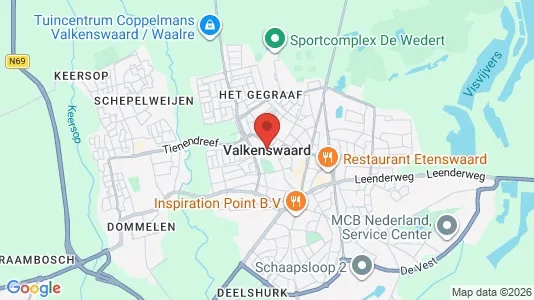 Ladenlokale zur Miete i Valkenswaard - kort over placeringen