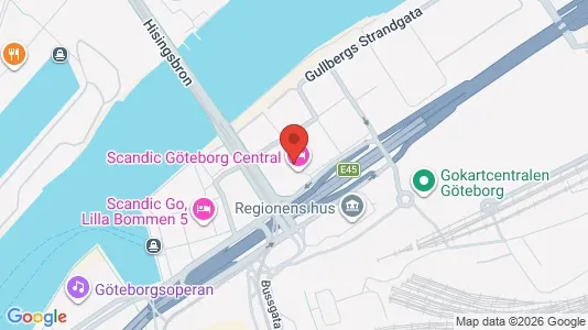 Kontorer til leie i Göteborg Sentrum - kort over placeringen