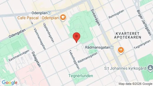 Kontorlokaler til leje i Vasastan - kort over placeringen