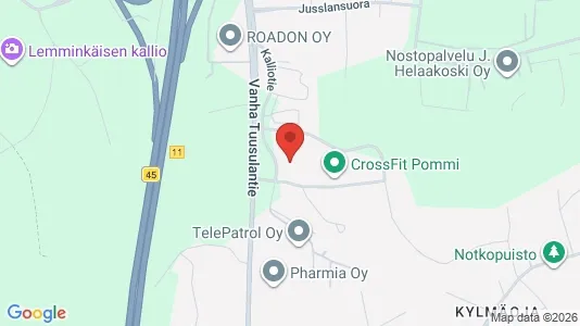 Varastot Vuokrattavana i Tuusula - Kuva Google Street Viewstä