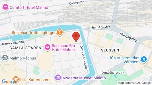 Kontorlokaler til leje i Malmø Centrum - Foto fra Google Street View