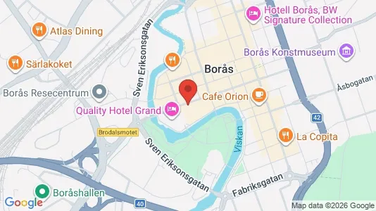 Liikekiinteistöt Vuokrattavana i Borås - kort over placeringen