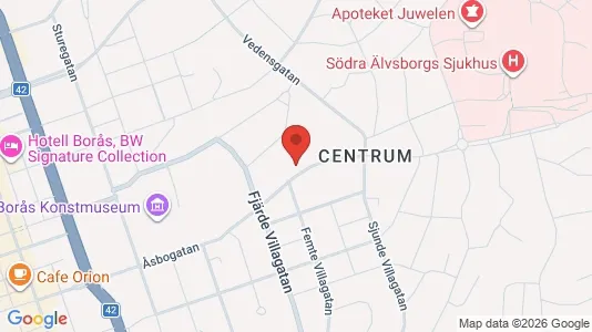 Bedrijfsruimtes te huur i Borås - kort over placeringen