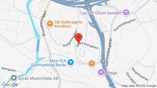 Værkstedslokaler til leje i Borås - Foto fra Google Street View
