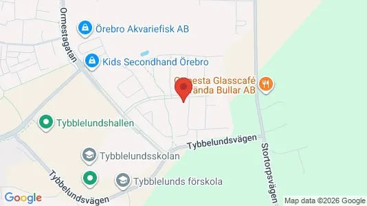 Commercial properties for rent i Örebro - kort over placeringen