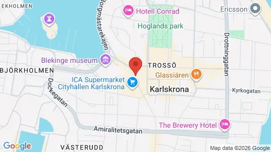 Lokaler til leje i Karlskrona - Foto fra Google Street View