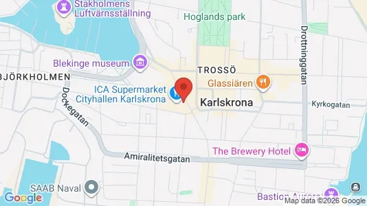 Lokaler til leje i Karlskrona - Foto fra Google Street View