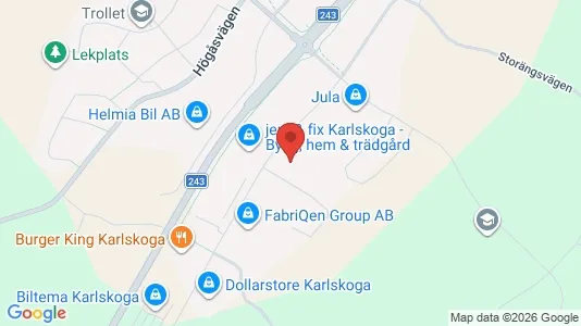 Lokaler til leje i Karlskoga - Foto fra Google Street View