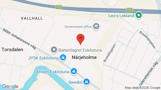 Lokaler til leie i Eskilstuna - kort over placeringen