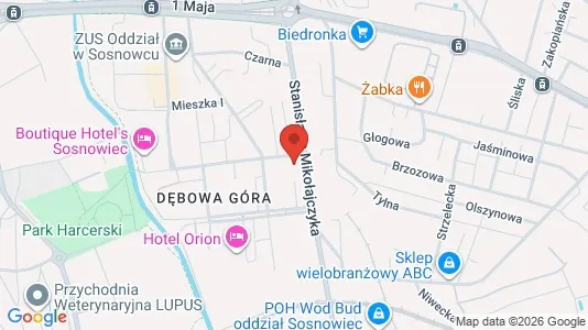 Kontorlokaler til leje i Sosnowiec - Foto fra Google Street View