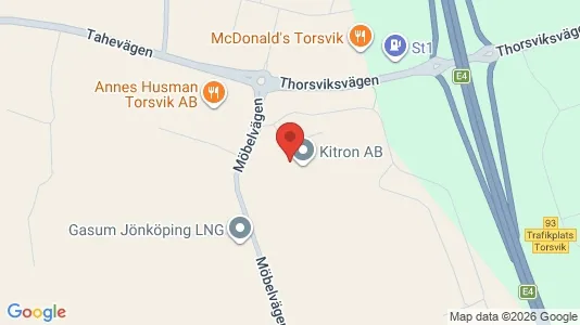 Lager til leie i Jönköping – Bilde fra Google Street View