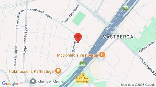 Warehouses for rent i Södertälje - kort over placeringen