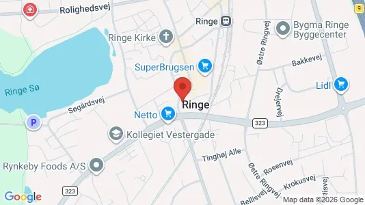 Toimistotilat Vuokrattavana i Ringe - Kuva Google Street Viewstä