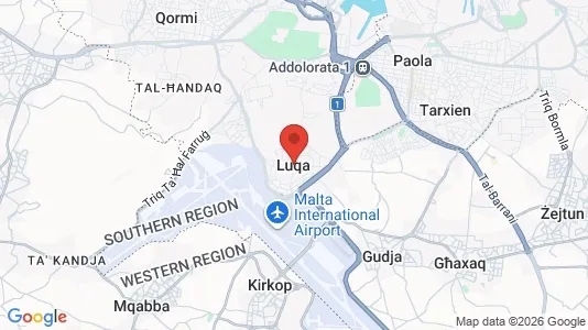 Varastot Vuokrattavana i Ħal Luqa - Kuva Google Street Viewstä