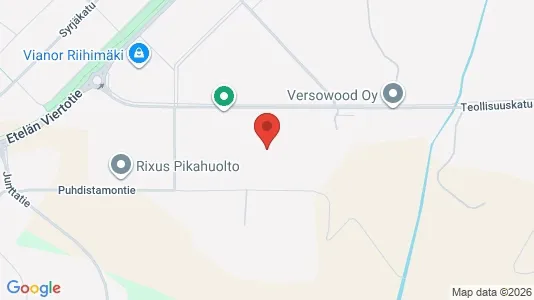Warehouses for rent i Riihimäki - kort over placeringen