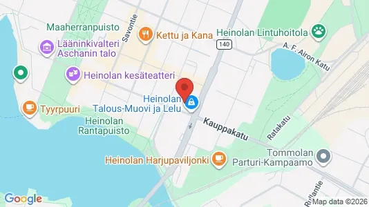 Nieruchomości komercyjne Na sprzedaż i Heinola - kort over placeringen