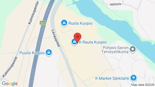 Gewerbeflächen zur Miete i Kuopio – Foto von Google Street View