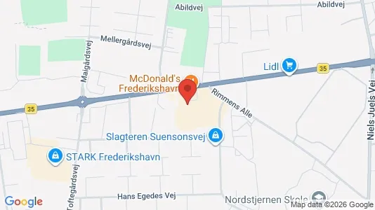 Toimistotilat Vuokrattavana i Frederikshavn - Kuva Google Street Viewstä