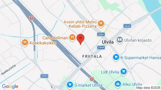 Liikekiinteistöt Vuokrattavana i Ulvila - Kuva Google Street Viewstä
