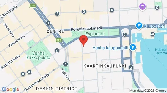Office spaces for rent i Helsinki Eteläinen - kort over placeringen