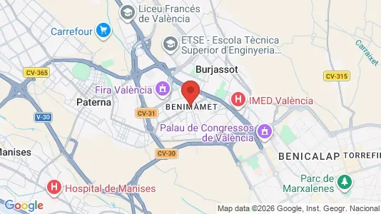 Bedrijfsruimtes te huur i Benimamet - Foto uit Google Street View