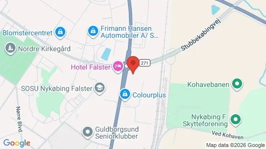Lager til leie i Nykøbing Falster – Bilde fra Google Street View