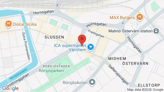 Kontorlokaler til leje i Malmø Centrum - Foto fra Google Street View
