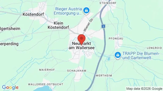 Shops for rent i Neumarkt am Wallersee - kort over placeringen