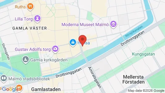 Büros zur Miete i Malmö City – Foto von Google Street View