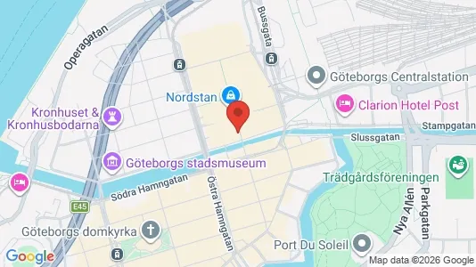 Kontorlokaler til leje i Gøteborg Centrum - kort over placeringen