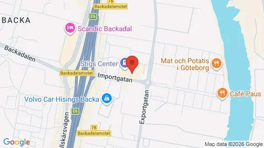 Kontorer til leie i Göteborg Ø - kort over placeringen