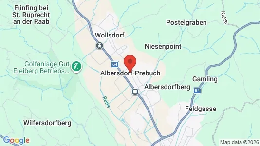Tiendas En alquiler i Albersdorf-Prebuch - kort over placeringen