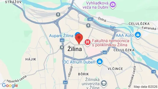 Lokaler til leie i Žilina – Bilde fra Google Street View