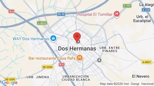 Varastot Vuokrattavana i Dos Hermanas - Kuva Google Street Viewstä