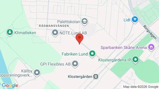 Industrilokaler för uthyrning i Lund – Foto från Google Street View