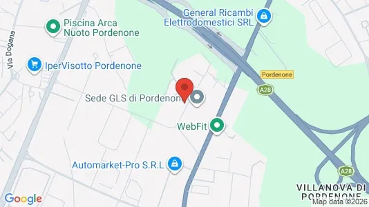Lokaler til leje i Pordenone - kort over placeringen